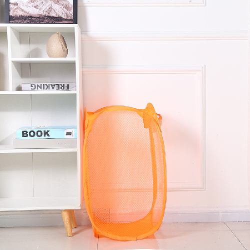 Foldable Laundry Basket Mesh Breathable Clothes Storage Bin In Stock