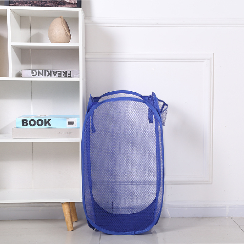 Foldable Laundry Basket Mesh Breathable Clothes Storage Bin Wholesale