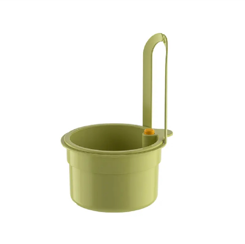 Green Hanging Sink Drain Basket: Kitchen Food Strainer & Fruit Filter